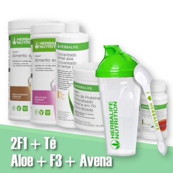 2 F1 | F3 | Té | Aloe vera | Avena + Accesorios