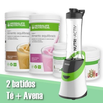 2 batidos | Té | Avena | Batidora SOGO