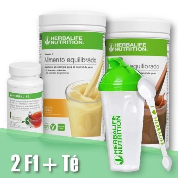 2 batidos Herbalife | Té Thermojetics + Accesorios