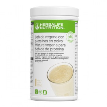 Bebida vegana con proteínas en polvo