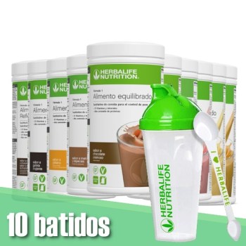 10 F1 + Accesorios Herbalife