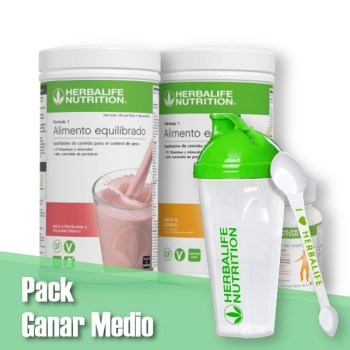 Pack medio Herbalife ganar + accesorios